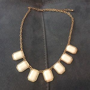 Gold and baby blue necklace
